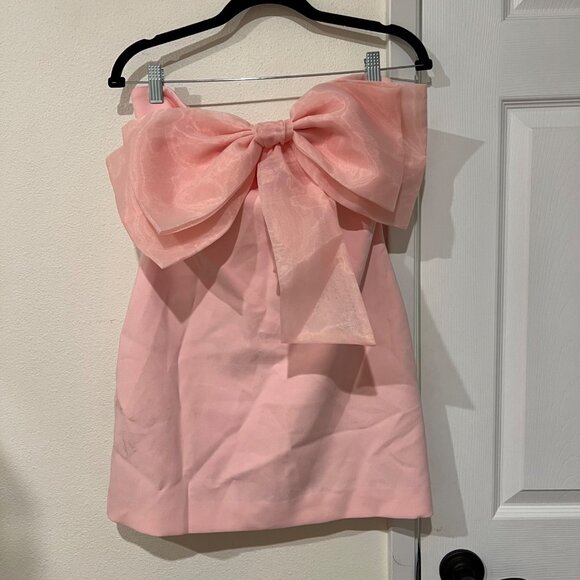 Likely Pink Zilla Bow Cocktail Mini Dress Size 2 NWOT - Picture 3 of 5